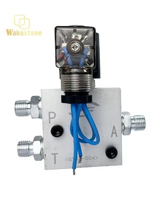 Válvula de solenoide hidráulica para excavadora con conector de cambio rápido de 12V/24V